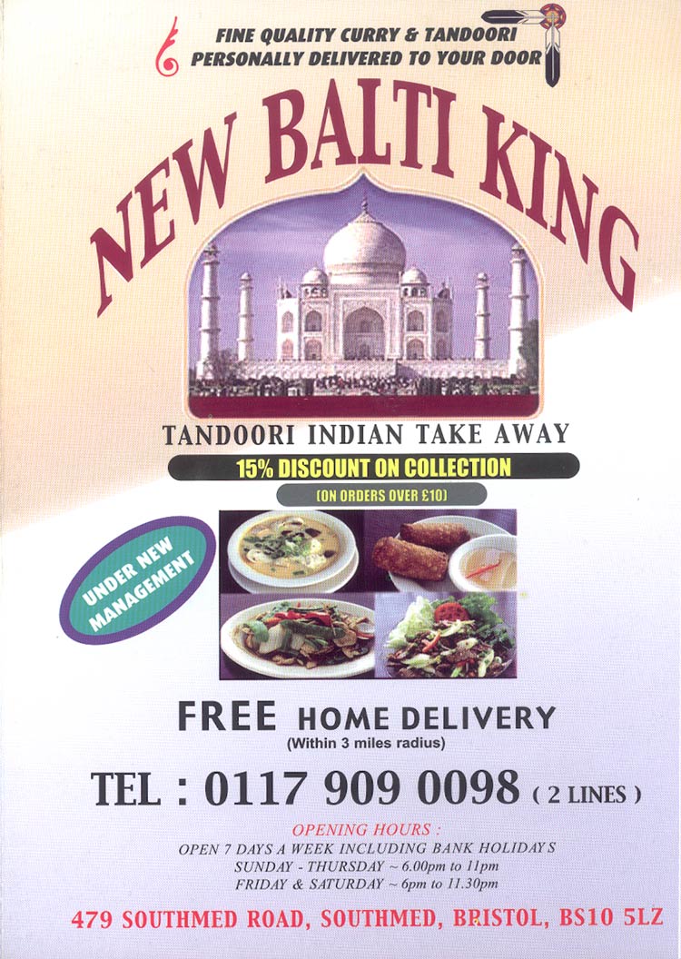 New Balti King Southmead Bristol